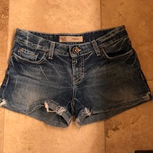 BKE Jean shorts, distressed look. Size 26